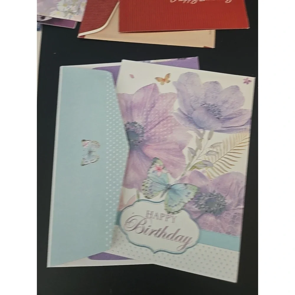 Assorted Birthday Cards & Envelopes Lot Of 17 Greeting Cards New Vibrant Designs